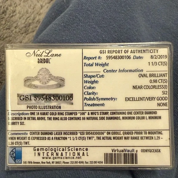 Neil lane engagement ring - Picture 3 of 3